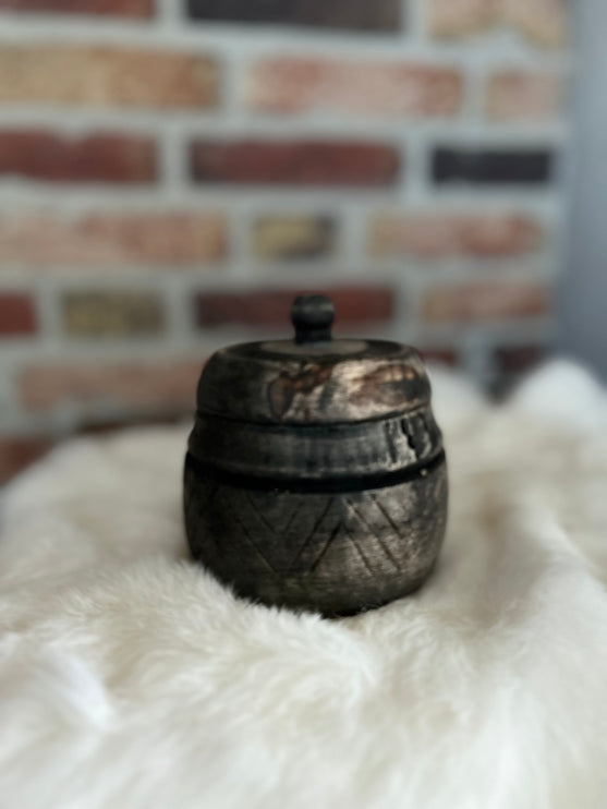 Houten Potje met Deksel