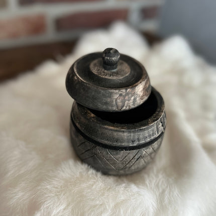 Houten Potje met Deksel