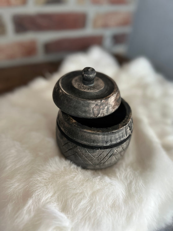Houten Potje met Deksel