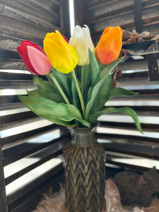 Bosje tulpen - roze/rood/geel