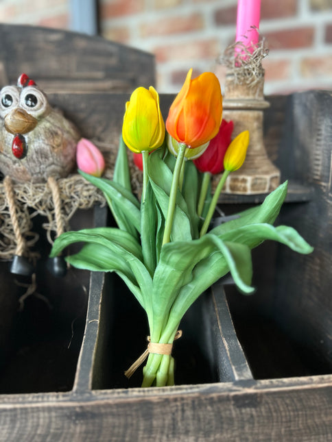 Bosje tulpen - roze/rood/geel