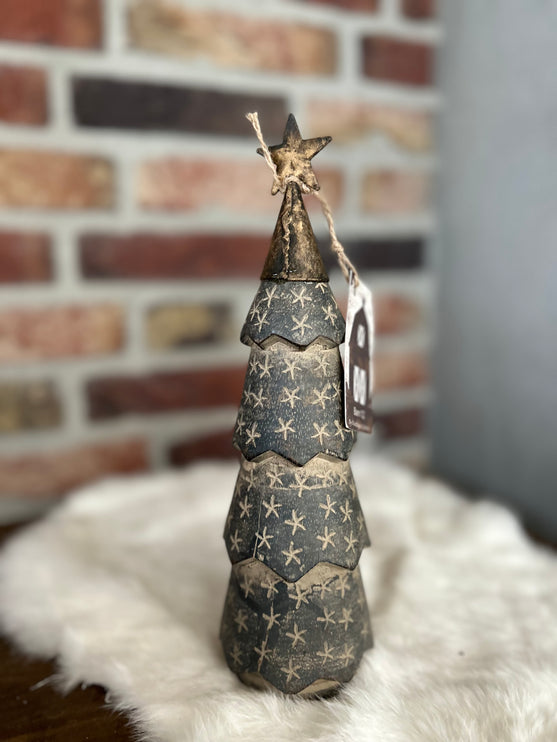 Houten Kerstboom met Sterretjes