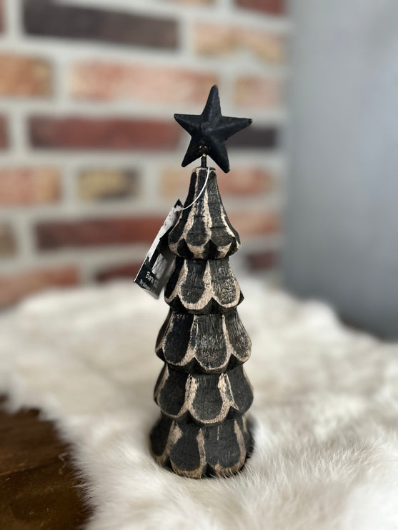 Houten Kerstboom met ster S