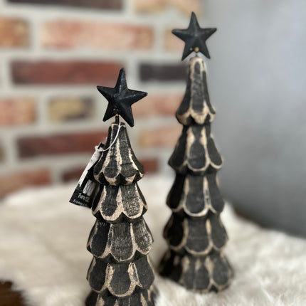Houten Kerstboom met ster M
