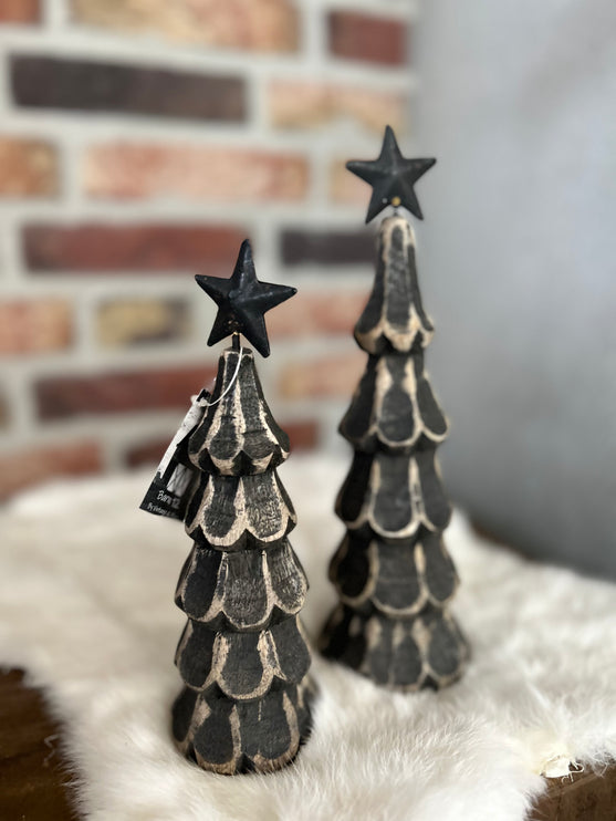Houten Kerstboom met ster M