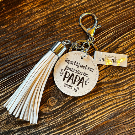 Tassel-Tas/Sleutelhanger Papa