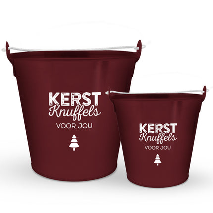 Kerstemmer M Bordeauxrood Kerstknuffels