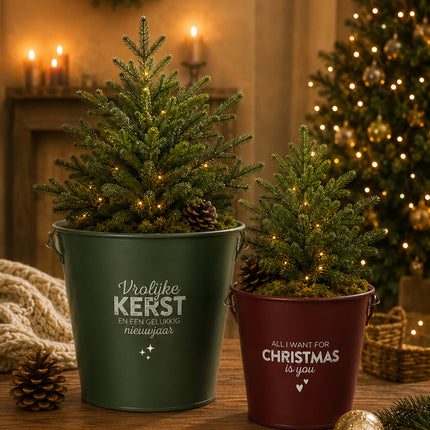 Kerstemmer M Donkergroen Vrolijke Kerst