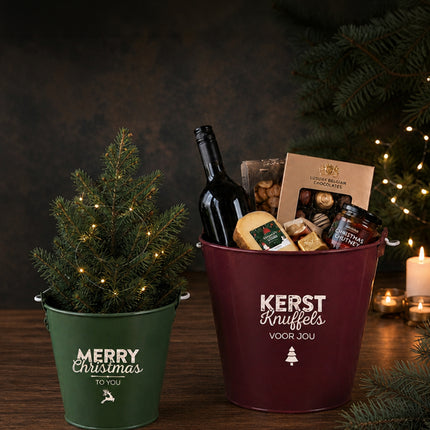 Kerstemmer L Donkergroen Vrolijke Kerst