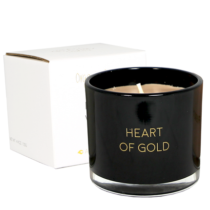 GEURKAARS MET WENS-ARMBAND - HEART OF GOLD - WARM CASHMERE