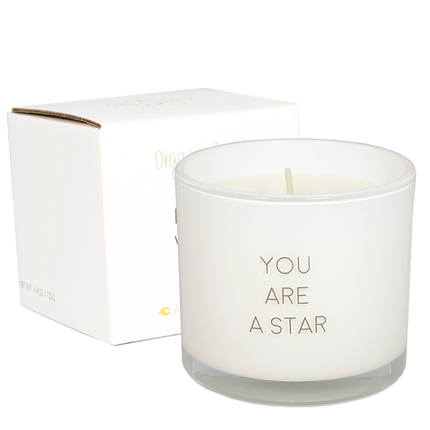 GEURKAARS MET WENS - ARMBAND - YOU ARE A STAR - FRESH COTTON