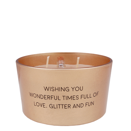 My Flame - FLESSENPOST KAARS - WISHING YOU WONDERFUL TIMES FULL OF LOVE, GLITTER AND FUN - WINTER WOOD
