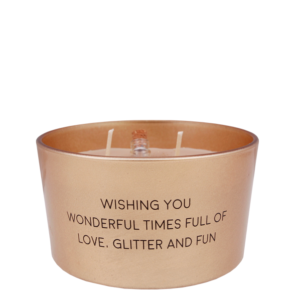 My Flame - FLESSENPOST KAARS - WISHING YOU WONDERFUL TIMES FULL OF LOVE, GLITTER AND FUN - WINTER WOOD