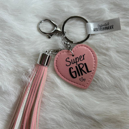 Tassel - Tas/Sleutelhanger Super Girl
