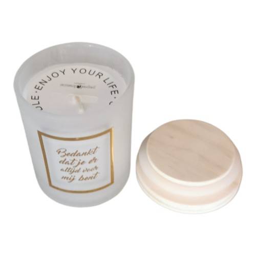 Small scented candles gold/white - Bedankt