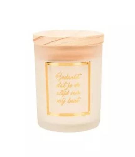 Small scented candles gold/white - Bedankt