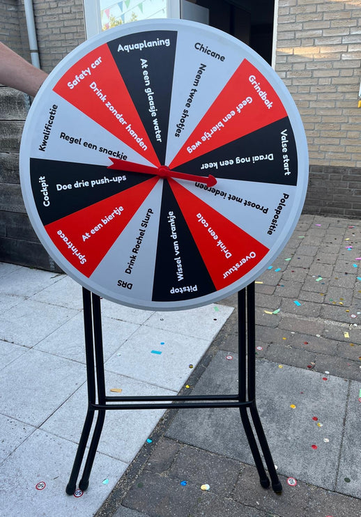 Hangtafel formule 1 met draaischijf