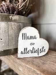 teksthart Mama de allerliefste Wit
