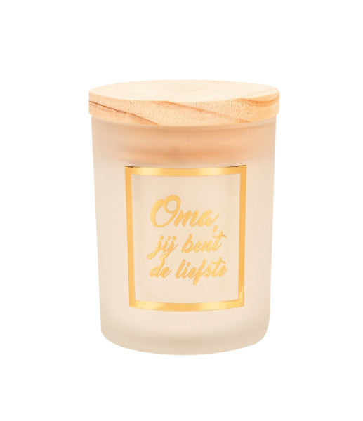 Small scented candles gold/white - Oma