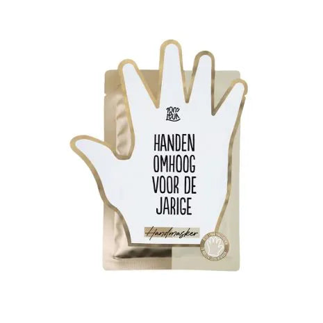 Handmasker - Handen omhoog voor de jarige