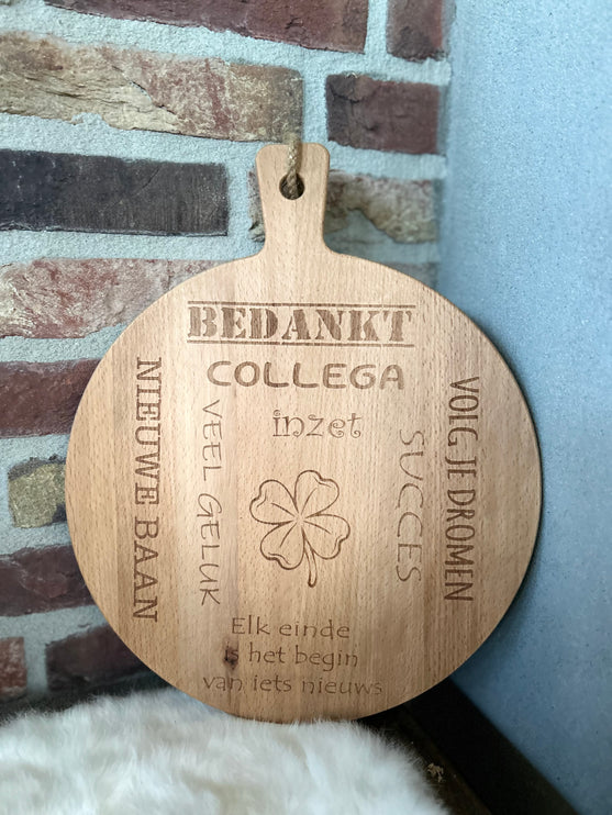 Serveerplank Collega - Klavertje 4