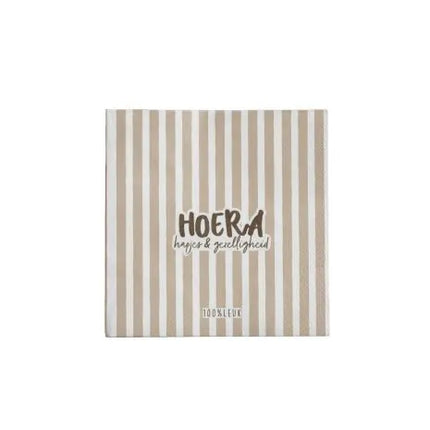 Servetten - Hoera, hapjes & gezelligheid