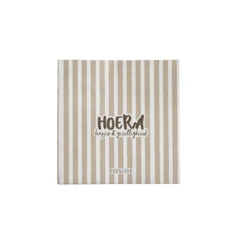 Servetten - Hoera, hapjes & gezelligheid