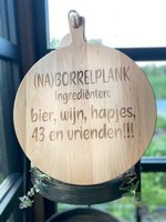 Serveerplank - (na) borrelplank