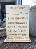 Tekstbordje Mijn Meter