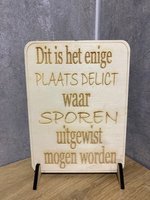 Tekstbordjes WC / toilet / spreuken / Nederlands / set van 5