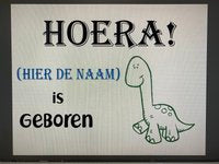Geboortebord - Gepersonaliseerd - 50x70 cm