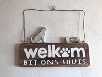 Bordje hond Welkom