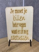 Tekstbordjes WC / toilet / spreuken / Nederlands / set van 5
