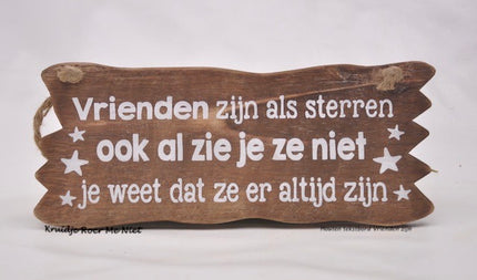 Tekstbord Vrienden Sterren